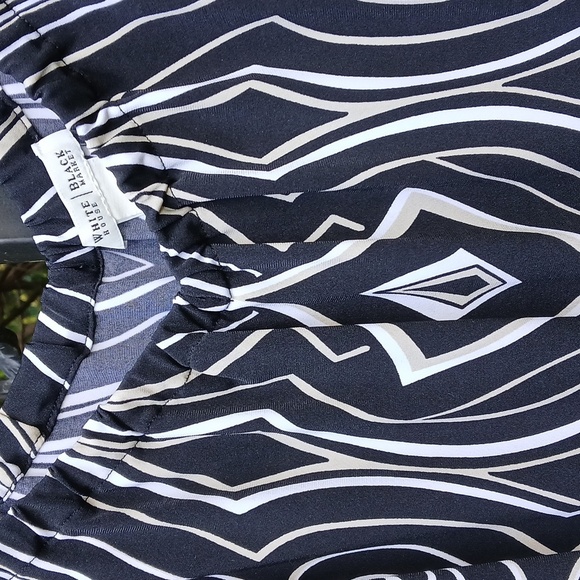 White House Black Market Blue and White Spaghetti Strap Sundress Sz Medium - Picture 7 of 13